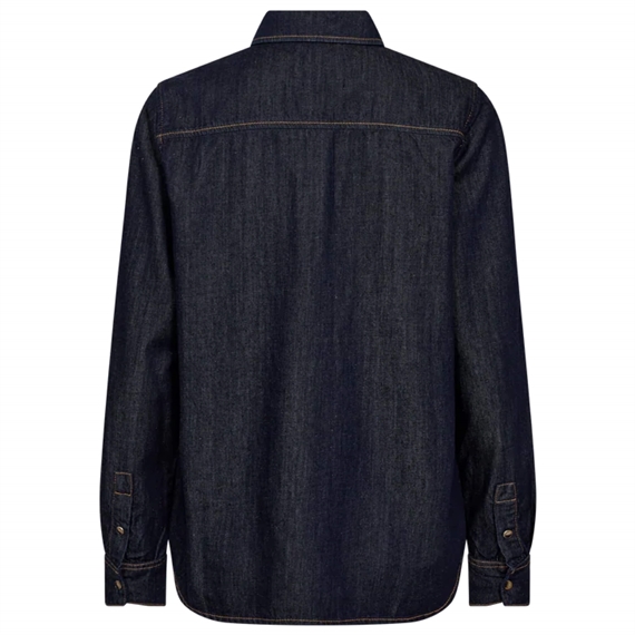 Mos Mosh Natalie Denim Skjorte, Dark Blue